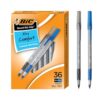 BIC Round Stic Grip Xtra Comfort Assorted Colors Ballpoint Pens, Medium Point (1.2mm), 36-Count Pack, Perfect Writing Pens With Soft Grip for Superb Comfort and Control