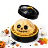 Bidobibo Halloween Spooky Glitter Dumpling Squishies Toys, Dumplings Stress Balls for Adults Fidget Toy with Steamer, Cute Halloween Decor Ghost Bao Bun Squishes for Anxiety Relief, Yellow