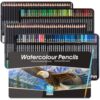 BIFCVFRT Art Watercolor Pencils 72 Colors Set for Adults,Tin Case