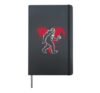 Bigfoot Valentine's Day Hardcover Journal, Black