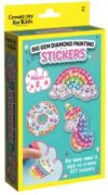 Big Gem Diamond Painting Stickers Kit, 8 Sparkly DIY Designs, Unicorn Donut Rainbow Crafts for Kids Age 6+