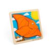 Bigjigs Toys Chunky Lift Out Pterodactyl Children's Puzzles with 5 Pieces Wooden Puzzle for Toddlers Dinosaur Toy for Boys and Girls First Puzzle for Children from 10 Months