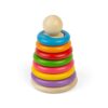 Bigjigs Toys Secret Shape Stacker - 16 Piece Montessori Stacking and Sorting Puzzle, Educational and Eco-Friendly Gift for Toddlers, Sustainably Made, Age 12 Months