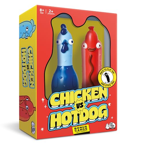 Big Potato Chicken vs Hotdog: The Ultimate Chaotic Party Game | Flipping-Fun Game for Families | Great Yard and Outdoor Game | Bonus Content Included