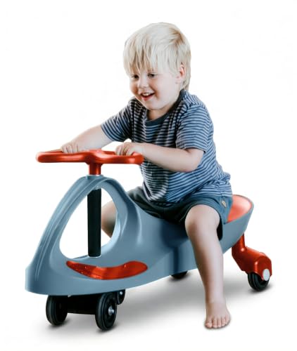 Bijou Play SwiviGo Wiggle Car for Kids - Shuffle Cart Ride on Toy with No Pedals, Batteries, or Motor, Durable Steel Steering System, Non-Skid Wheels, Indoor Outdoor Use, Ages 3 and Up