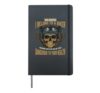 Biker Girlfriend Wife I Belong To A Biker Valentine Skull Hardcover Journal, Black