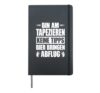 Bin Am Wallpapering No Tips Painter Varnishing Wallpaper Hardcover Journal, Black
