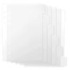 Binder Dividers, 4 Sets 6pcs/Set Punched Binder Divider