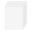 Binder Dividers for 3 Ring Binder, Paper White Binders Dividers with 5 Tabs