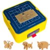 Binfeimart Child-Safe Cardboard Cutter for Kids, Aluminum Base Craft Paper Trimmer with Safety Guard Design for School & Home DIY Projects