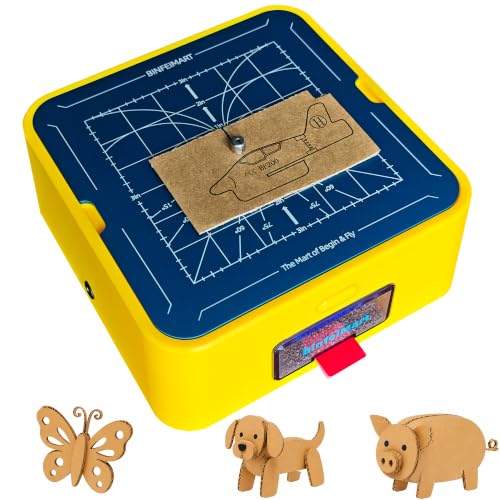 Binfeimart Child-Safe Cardboard Cutter for Kids, Aluminum Base Craft Paper Trimmer with Safety Guard Design for School & Home DIY Projects