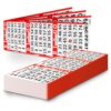Bingo Paper Sheets – 3 Faces, 12" x 4" – Pack of 500 Disposable Bingo Cards – Recyclable Dauber Paper for Seniors, Adults & Community Events (Red)