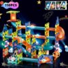 BINZKBB Light Magnetic Tiles Building Blocks for Kids,3D Clear Educational STEM Building Toys,Magnetic Marble Run Blocks Toys for Kids Ages 3 4 5 6 7 8 10+Year Old Boys Girls Creative Gift(110 PCS)