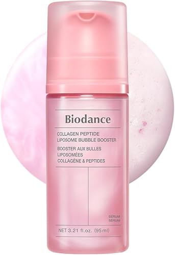 BIODANCE Collagen Peptide Lipsome Bubble Booster, Micro-Bubble Foam Essence for Elasticity and Plumping, Hydration & Skin Prep Boost, Korean Skin Care | 3.21 fl.oz