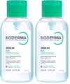 Bioderma Sébium H2O Micellar Water Pump,Cleansing and Makeup Removing Gentle Face Cleanser for Combination to Oily Skin,16.9 Fl Oz,(Pack of 2)