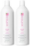 Biolage Color Last Shampoo - For Color-Treated Hair,Nourishes,Strengthens,Hydrates and Adds Shine,Soybean Oil & Stearic Acid,Paraben & Mineral Oil-Free,Vegan,33.8 Fl Oz,(Pack of 2)