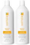 Biolage Smooth Proof Conditioner - Nourishes & Smooths Frizzy Hair,Detangles,Hydrates and Adds Shine,Infused with micro-dosed with Camellia Oil & Glycerin,Vegan-& Paraben-Free,33.8 Fl Oz,(Pack of 2)