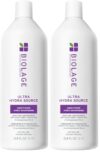 Biolage Ultra Hydra Source Conditioner - Deeply Hydrates and Conditions,Cleanses and Tames Frizz,For Very Dry,Thick,Coarse Hair,Infused with Cupuaçu Butter & Salicylic Acid,33.8 Fl Oz,(Pack of 2)