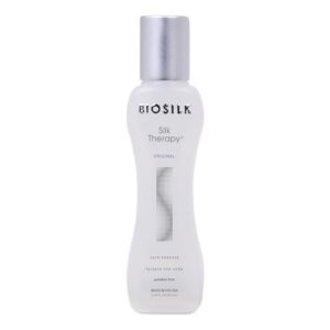 BioSilk Silk Therapy Original, Reconstructing Leave-In Hair Treatment, Adds Shine, Smooths & Prevents Split Ends, Sulfate-Free, Paraben-Free, Cruelty-Free, 2.26 Oz