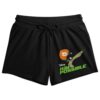 Bioworld Kim Possible Women's Lounge Shorts | Disney Licensed Character Graphic | Elastic Waistband Pull-On Style | Adult Sleepwear-Medium Black