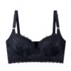 biqikav Longline Bra for Women Comfy Floral Lace Bras Black