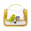 Bird Travel Carrier Portable Small Bird Carrier with Standing Perch & Tray