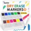 Birebebys 108 Count Bulk Dry Erase Markers, Fine Tip Whiteboard Markers, 12 Vibrant Colors, Back to School & Classroom Supplies for Teachers, Kids Bulk Set for Home Use