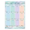 Birthday Chart Poster Metal Tin Sign for Classroom - Ocean Theme Reusable Happy Calendar Laminated Birth Wall Decor Class Bulletin Board Decorations Back To School Teacher Supplies 8″*12″"