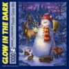 Bits and Pieces – 1000 Piece Glow in The Dark Jigsaw Puzzle for Adults – Night Watch Snowman by Artist Liz Goodrick Dillon - Winter Holiday Jigsaw Puzzle, Completed Puzzle Size: 20" x 27"