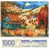 Bits and Pieces – 1000 Piece Jigsaw Puzzle for Adults – The Great Pumpkin Contest Visit - Jigsaw Puzzle Fall Autumn Country Farm Halloween Witch Moon by Artist Mary Ann Vessey