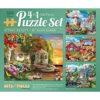Bits and Pieces – 4-in-1 Multi-Pack Large 500 Piece Jigsaw Puzzles for Adults – Jigsaw Puzzle Set Bundle by Artist Alan Giana, Completed Puzzle Size: 16" x 20"