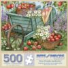 Bits and Pieces 500 Piece Puzzles for Adults - Wheel Barrow with Apples and Flowers - Large 18" x 24" Jigsaw Puzzles 500 Pieces Country Rustic Americana, No 2 Pieces Alike