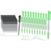 Black and Green Ultra Fine Point Permanent Markers 40 pack with 20 pack