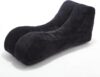 Black Bean Bag Chair 59 Inch Foam Filled Adult Sofa