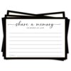 Black Border Share a Memory Cards for Celebration of Life Birthday