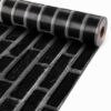 Black Brick Bulletin Board Roll Stone Brick Non-Woven Fabric Bulletin Board Background Non-Woven Fabric Backdrop Back to School Classroom Decor Poster for Party Art Crafts Supplies 16in X 20ft