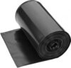 Black Drawstring Trash Bags on Roll, Small Garbage Bags 50Pack