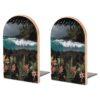 Black Hawaii Pictures Book Ends Decorative Bookend