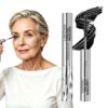 Black Metal Wand Mascara, Waterproof Fiber Iron Mascara Volume and Length