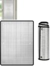 Blackout Window Film with Suction Cups - Heat Control Foil (94x112cm/37x44in) for Energy Efficiency, UV Protection & Privacy - Easy Application, Ideal for Home & Office