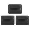 Black Velvet Flocked Powder Puff, Soft Sponge Applicator for Setting Loose & Pressed Makeup