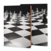 Black White Chess Checkerboard Refillable Notebook Cover A5 Cover Only