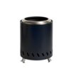 Black Wood Burning Fire Pit, Stainless Steel Smokeless Firewood Stove, Portable Tabletop Fire Pit, 5.9 x 7.9 x 5.9 in / 15 x 20 x 15 cm, for Outdoor Camping, Picnic, Backyard
