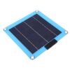 Blaihild Portable Solar Charger Foldable Monocrystalline Dual Type C Ports Lightweight for Hiking Camping Travel Emergency Use Compact 8.3 X 8.3 Inches 7. Oz Power Bank Phone GP