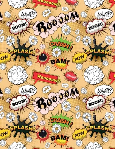 Blank Comic Book For Kids: Create your own comic book with these blank comic sketchbook pages: 100 Pages Large Big 8.5" x 11" (A4) Cartoon / Big Blank Comic Book For Kids (Blank Comic Books For Kids)