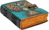 Blank Spell Book of Shadows Journal with Lock Clasp Antique Handmade Deckle Edge Vintage Paper Leather Bound Journal for Women and Men |Travel Notebook for Writing 15.24 X 11.43 CM