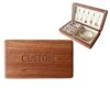 Blireana Custom Initial jewelry case,Personalized Name Wooden Jewelry Organizer Box Gift (Custom - Walnut Wood, 6.5×3.74×1.77in)