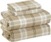 Bliss Casa 4 Piece 100% Cotton Flannel Sheets Full Size Bed Set - Warm & Extra Soft - Deep Pockets, Breathable, All Seasons Comfy - Double Brushed Bed Sheet (Richmond)