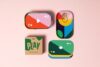 Block Design Tinned Goods Travel Playing Cards, Standard 52 Card Deck