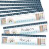 Bloepum 25 Boho Teacher Name Plate for Desk Classroom - Desk Name Tags Classroom Kindergarten, Student Desk Name Plates